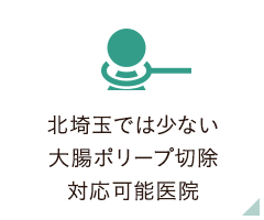 北埼玉では少ない大腸ポリープ切除対応可能医院